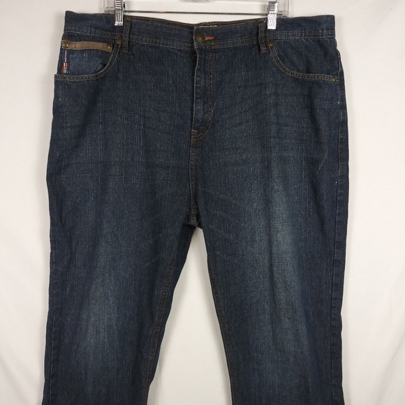 Vintage Phat Farm Jeans Men's Size 42 x 32 Embroidered Baggy Hip Hop Grunge - Picture 2 of 12